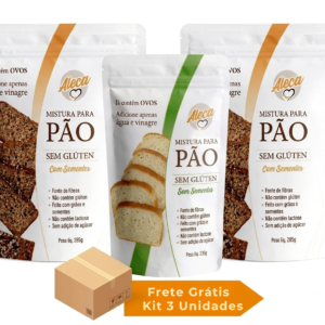 3 misturas - 2 com sementes e sem