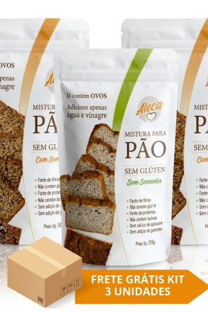 3 misturas - 2 com sementes e sem sementes